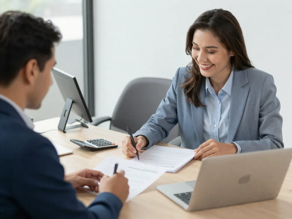 Loan Assure advisor helping a client